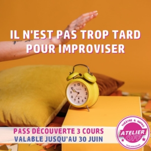 Pub pour improvisation avec unReveil matin jaune